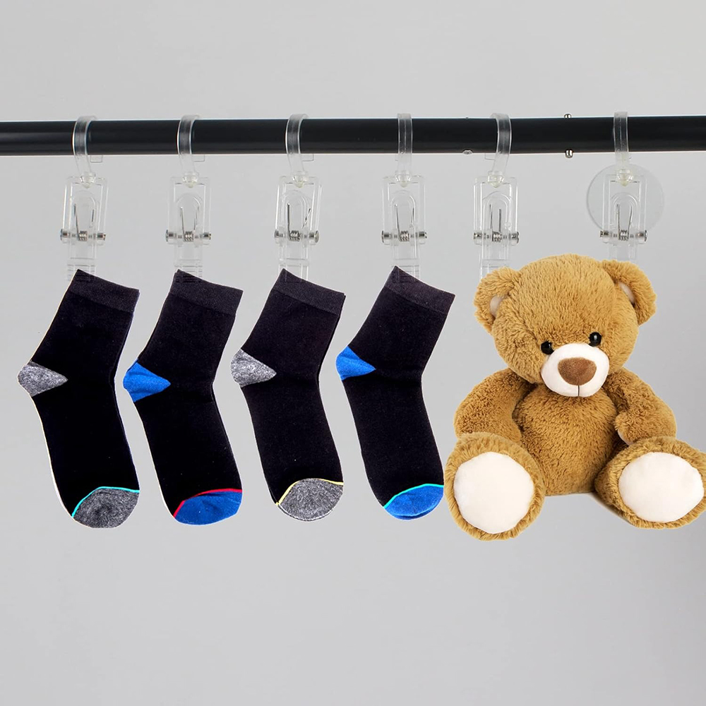 5 Stück Wäsche haken mit Clips super starke Kleiderbügel clips Kunststoff Home Travel drehbar hängenden Kleiderbügel Schrank Organizer für Kleidung