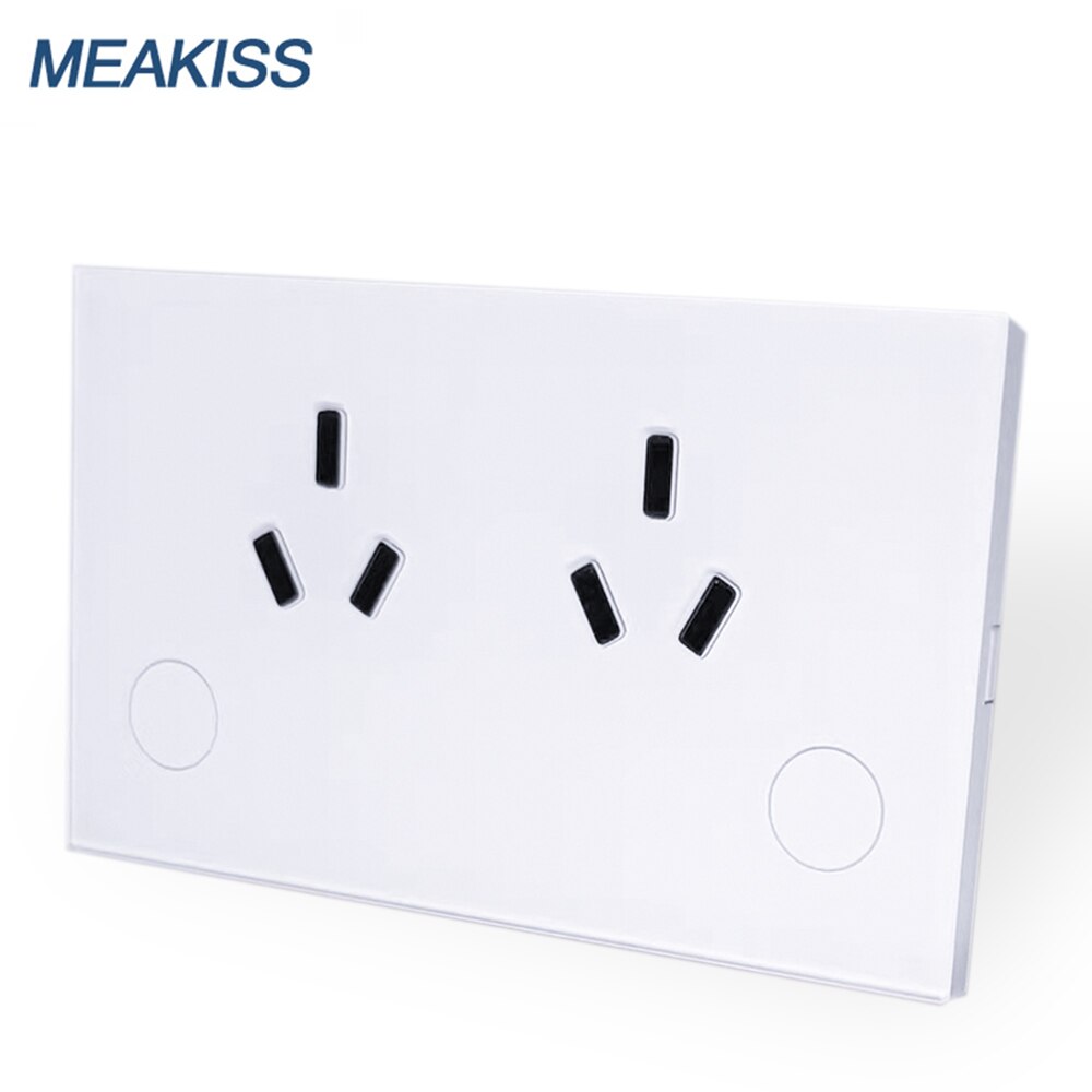 Australia smart wifi socket plug touch sensor button tuya 10A home socket control wall electrician APP Google Alexa voice