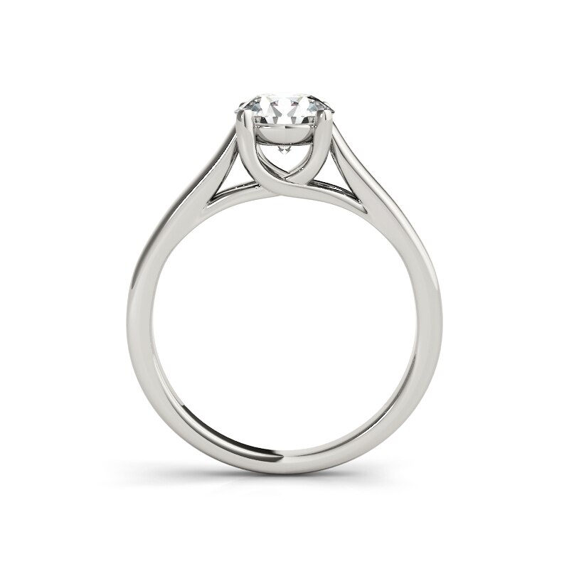 Set aus 925 runden silberringen mit je 1 karat für damen – trendiger verlobungsschmuck
