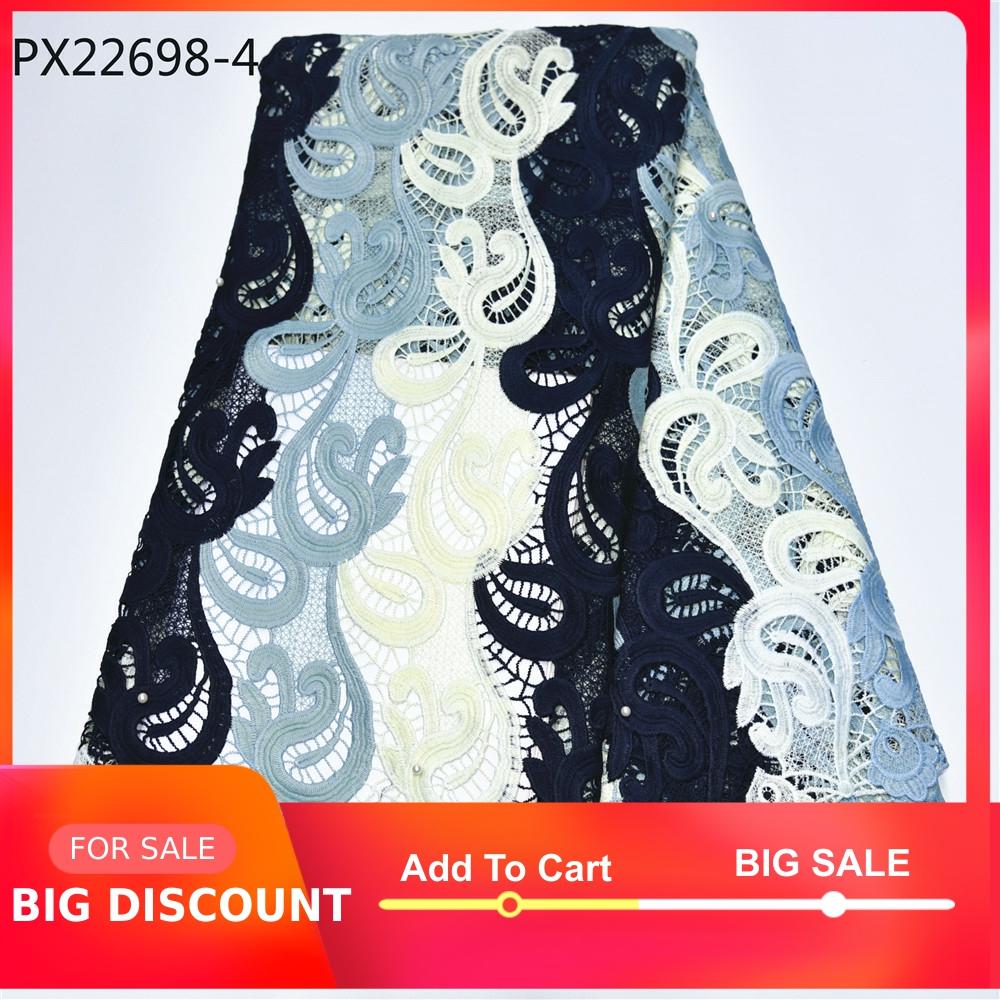 coming African Lace Fabric African Guipure Cord Lace Embroidery wedding cloth use for women dress