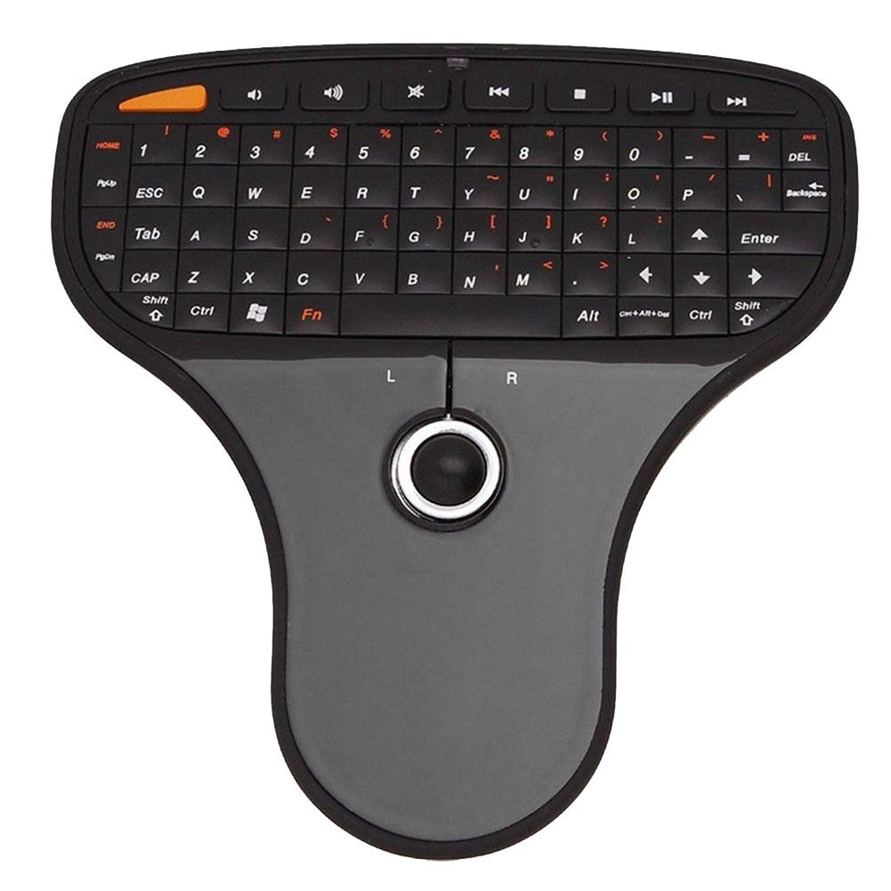 N5901 Mini Draadloze Afstandsbediening Toetsenbord Air Mouse Met Trackball Ultralichte Multimedia Control Functie Voor Android Tv Box