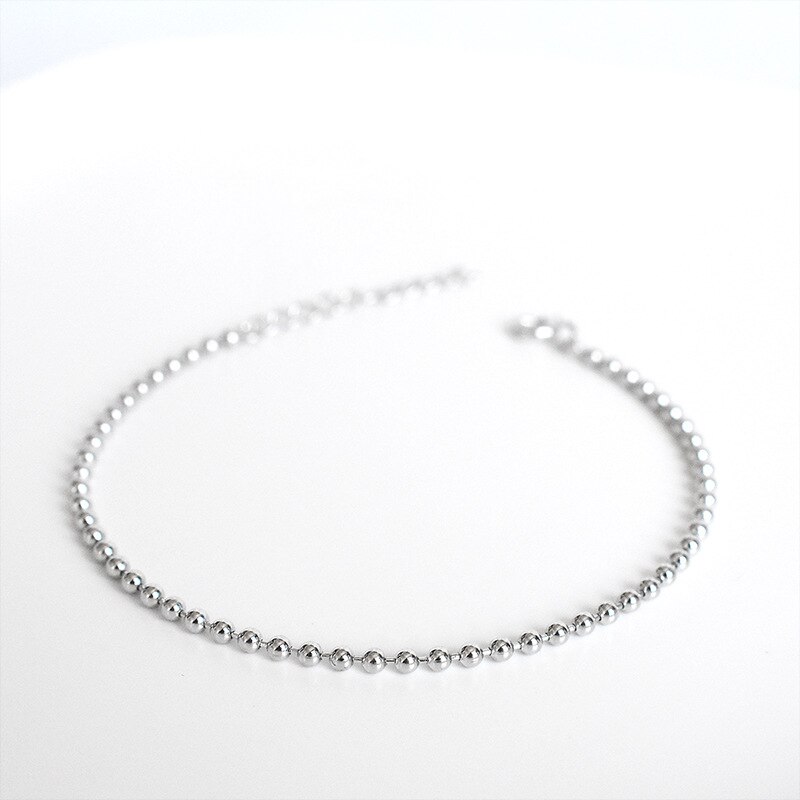 La Monada Fijn Zilver 925 Sieraden Armband Vrouwelijke Vrouw Kralen Ketting Minimalistische Armbanden Voor Vrouwen Zilveren 925 Sterling: Default Title