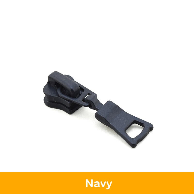 5# 5 stuks kleurrijke ritstrekkers, schuifregelaars voor harsritsen, accessoires voor het naaien: Marine