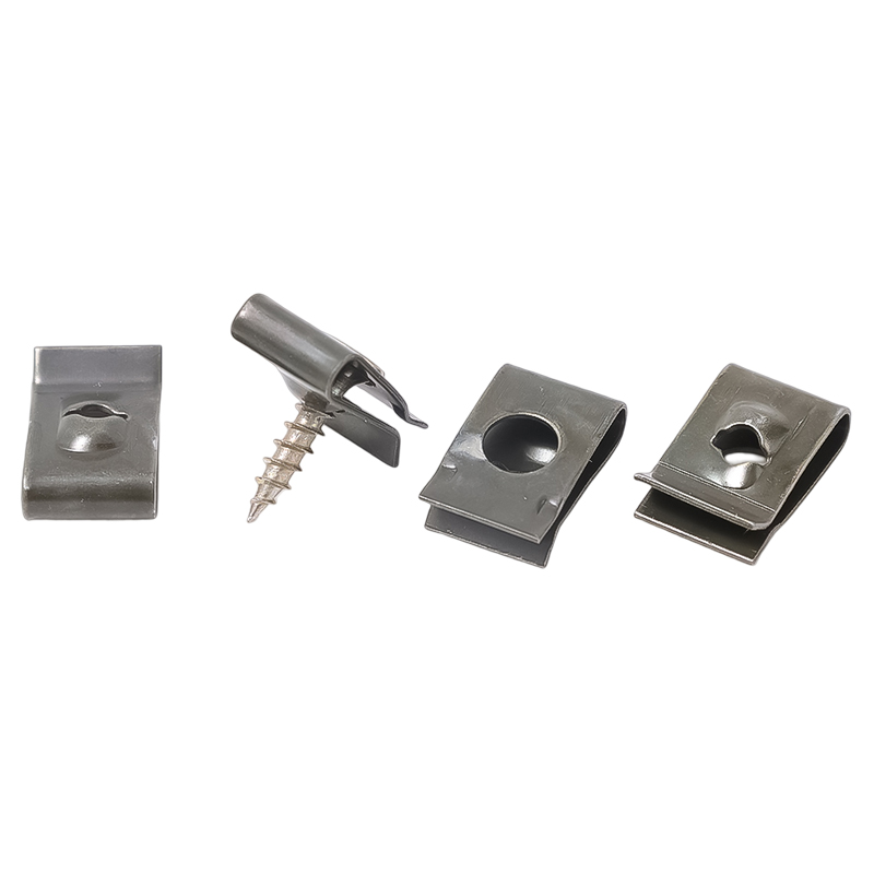 Tornillos autorroscantes, Clip de sujeción de Metal para coche, motocicleta, Clip tipo U con tornillo, Clip de protección antioxidante, Kit de hoja de hierro