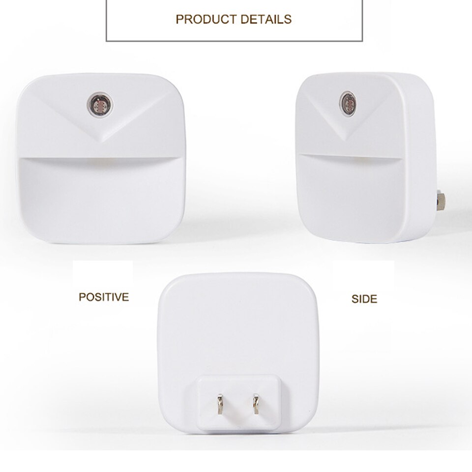 Wireless Light control Sensor LED Night Light EU US Plug Dusk-to-Dawn Night Lights For Baby Kids Bedside Bedroom Corridor Lamp