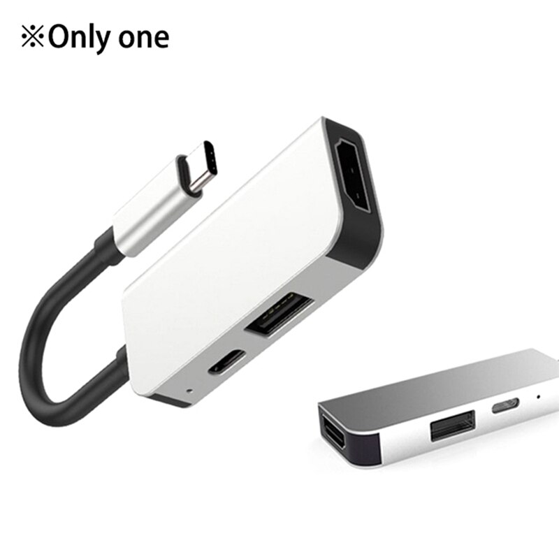 Type-C Hub Multifunctional Expansion Dock Hdmi USB3.0 HD Converter USB-C Hub with PD