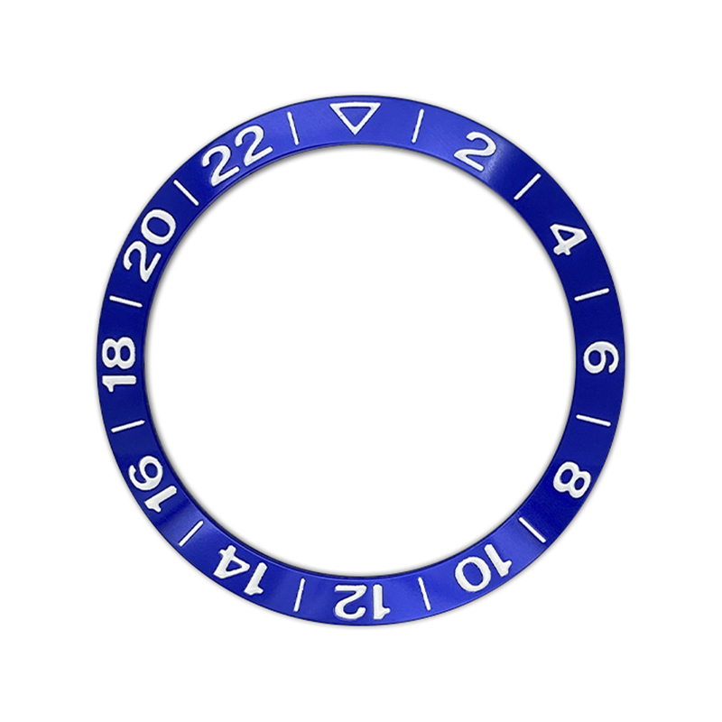 38Mm Gebogen Aluminium Horloge Bezel Insert Ring Past Nh35 Nh36 Skx007 Skx009 Gmt Sub Horloge Case 2-22 Horloge Ring Vervangt Onderdelen: Lazurite