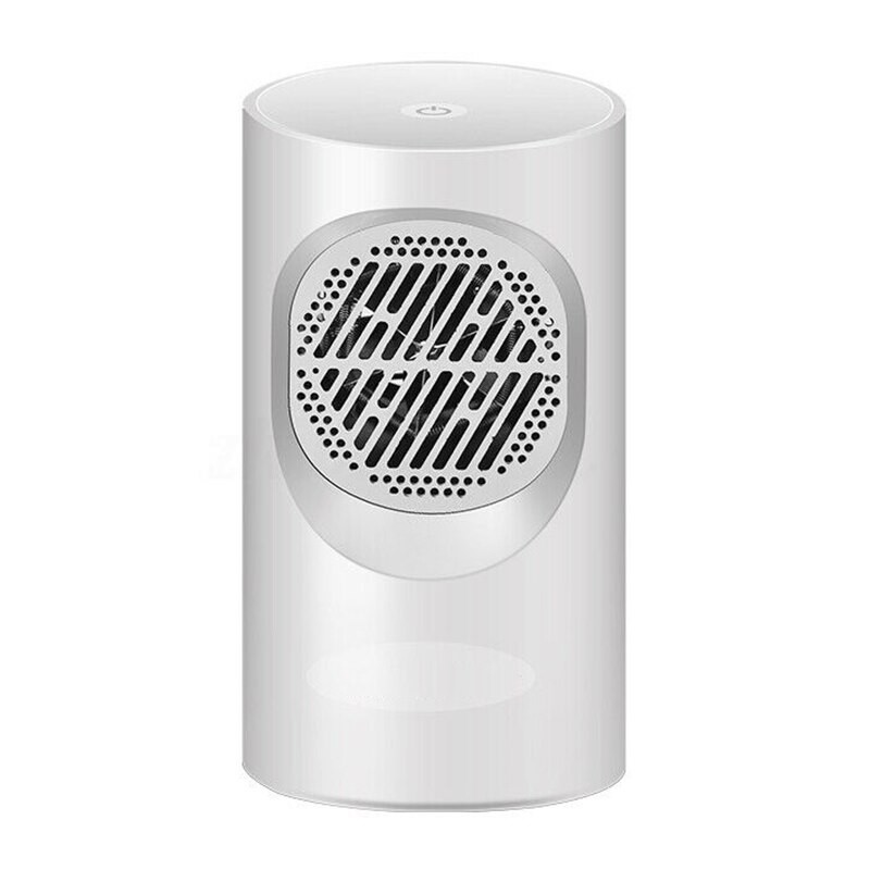 Mini Portable Fast Heater Heated Desk Electric Fan Home Winter Warmer for Students Office Worker JA55: White touchscreen