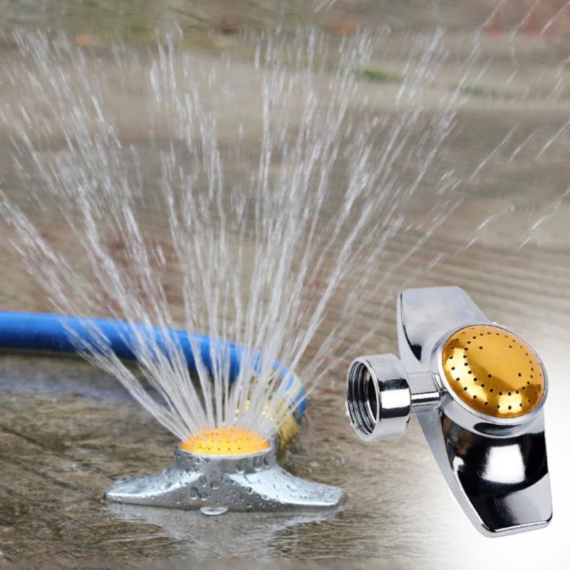 360 Degree Rotating Sprinklers Metal Lawn Watering Sprinkler Rotating Water Sprinkler Garden Supplies Yard Lawn Garden Watering