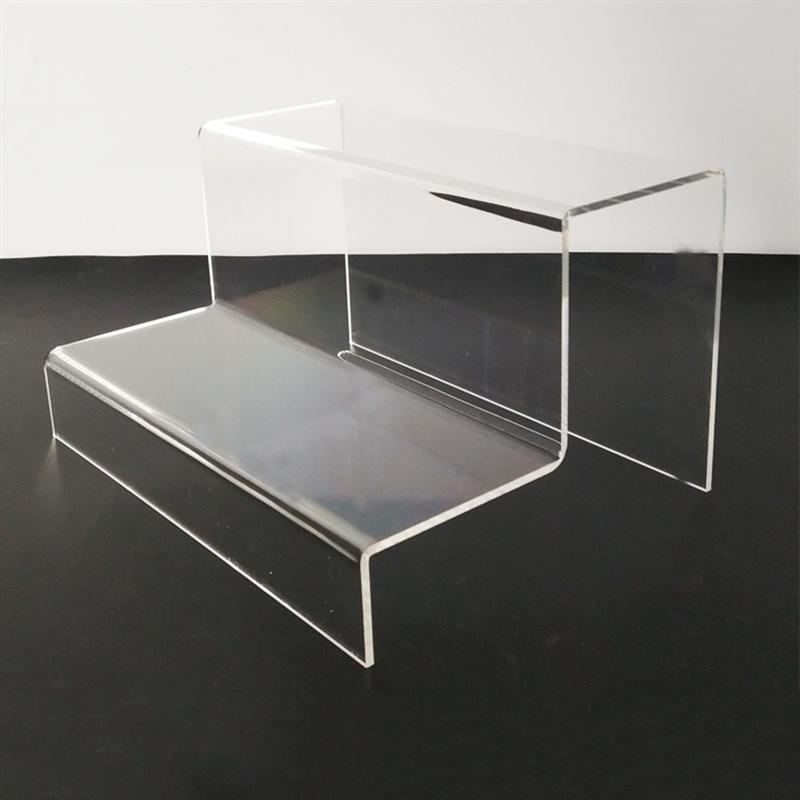 Acrylic Stepped Display Stand 3-Tier Storage Rack Desktop Organizer Holder For Ornaments Models