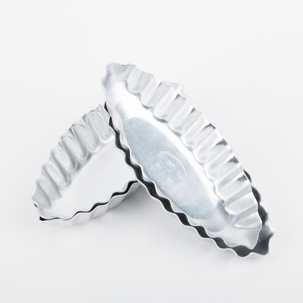 4 st båtform aluminiumform för äggtårtor kakor buscuit frukt tårtformar gör-det-själv kök bageri bakverk bakverktyg