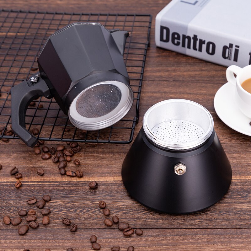 3/6 kopjes italiaanse mokka koffiepot espresso cafeteira percolator pot express mokka pot fornuis koffiezetapparaat aluminium keukengereedschap