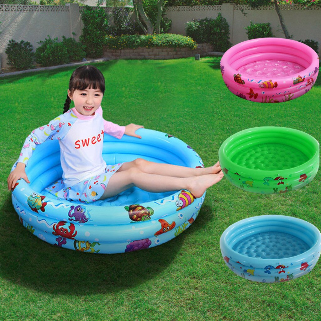 90cm Kids inflatable Pool Children's Home Use Paddling Pool Large Size Inflatable Round Swimming Pool for baby