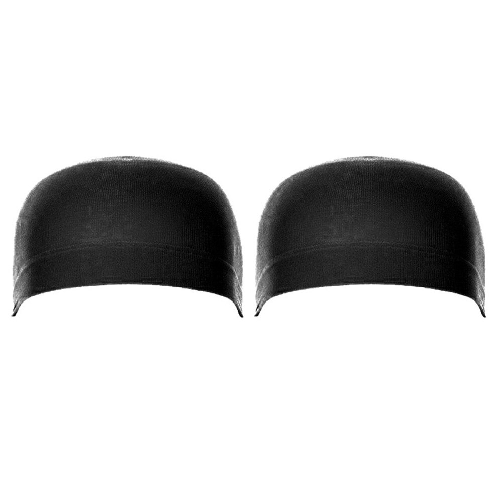 2/12 st kvinnor män universal hög stretchig peruk liner keps hatt frisyr tillbehör dam elastiska peruk kepsar: Svart 1 låda
