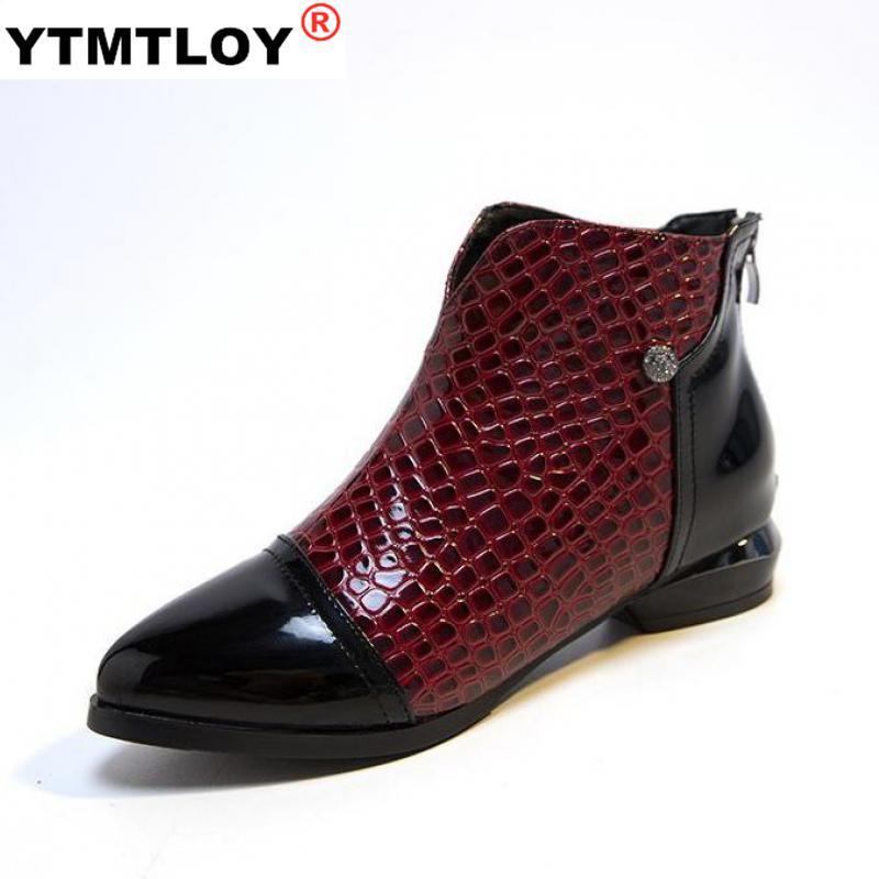 Lady Boots Pointe Shoes Ankle Booties Women Luxury Boots-women Ladies Pointy Rubber Med Low