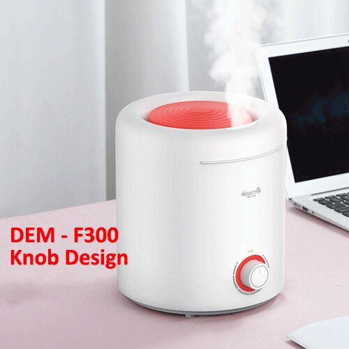 Deerma Mute Ultrasonic Air Humidifier Aromatherapy Oil Diffuser Humidifier 2.5L Intelligent Constant Humidity For Home Office: DEM F300