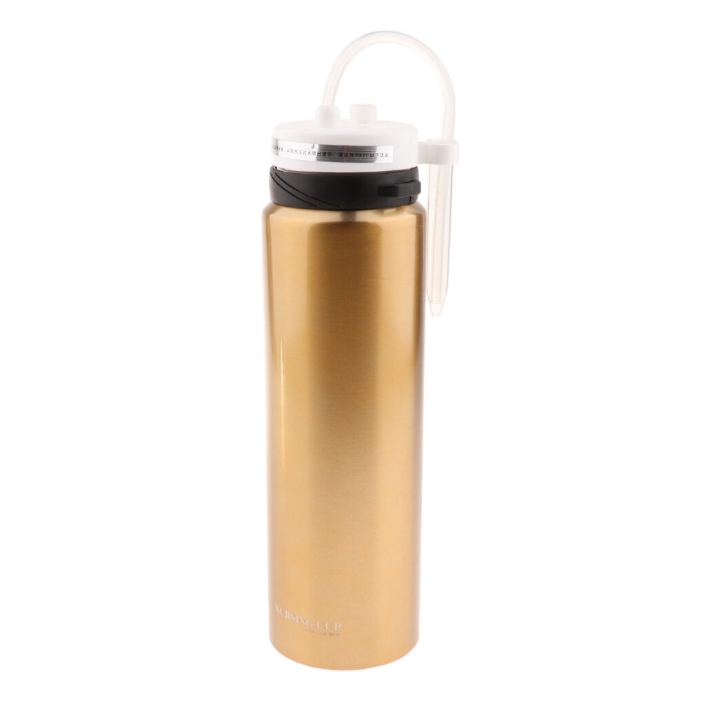 Non Déversement Adulte Sippy Tasse Thermique Personnes Âgées Handicapées L'aide D'alimentation Tasse À Boire pour Patients Alités: 1000ml