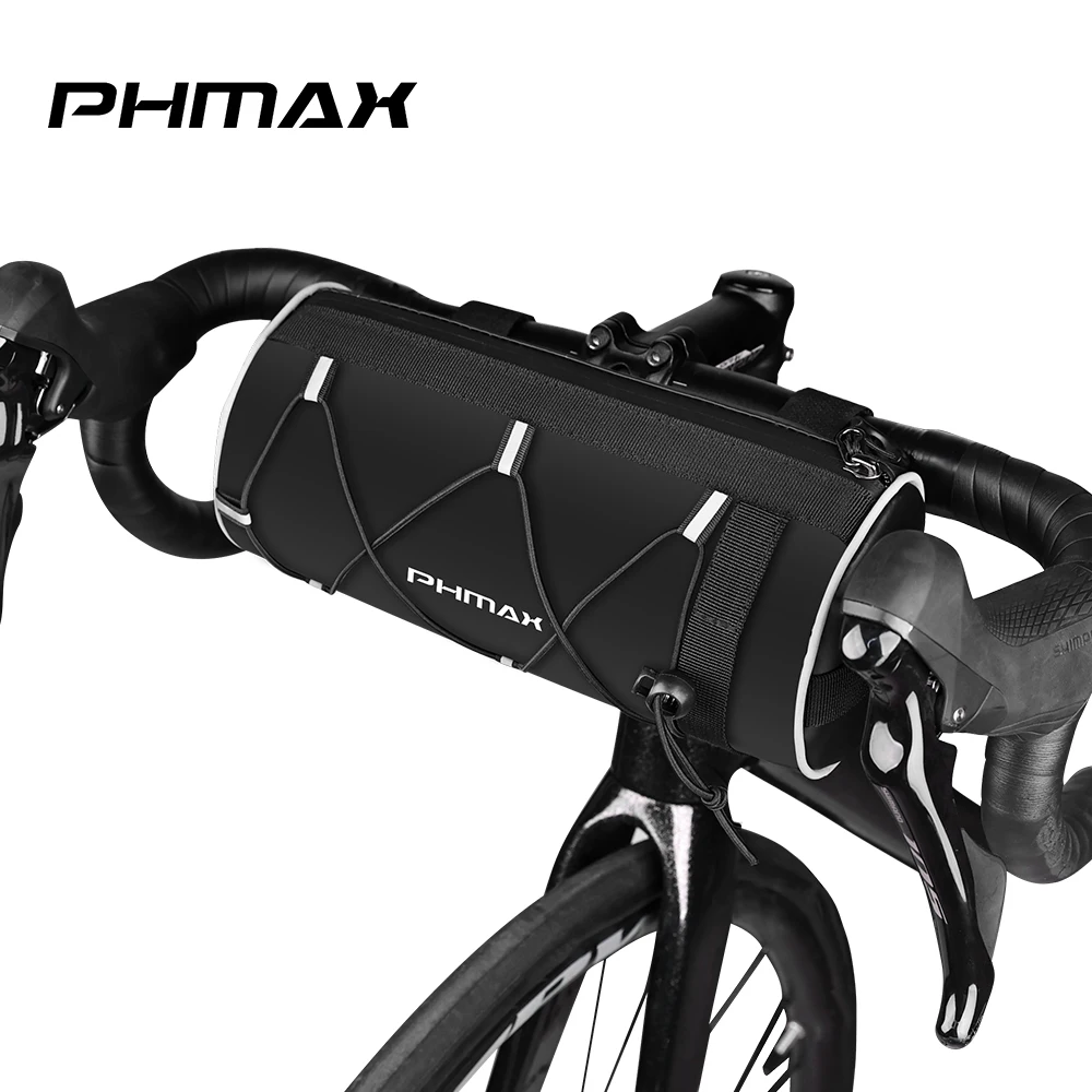 PHMAX Fietstassen vooraan Mountain Racefiets Tube Bags Voorstuur Waterdichte zadeltassen Fietsuitrusting