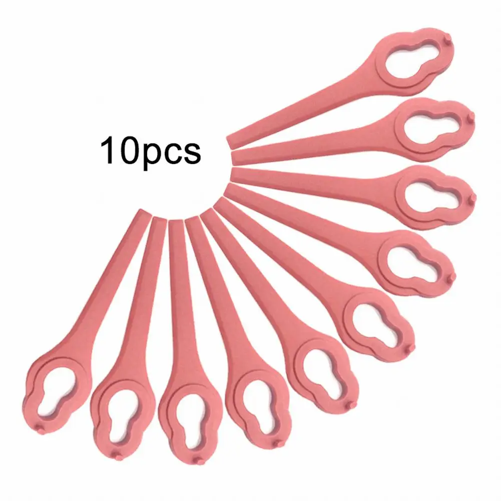 10 Pcs 95mm Mower Blades Plastic For Aldi Ferrex FAR 20-1 20V/40V Cordless Grass Strimmer Garden Tools Accessories