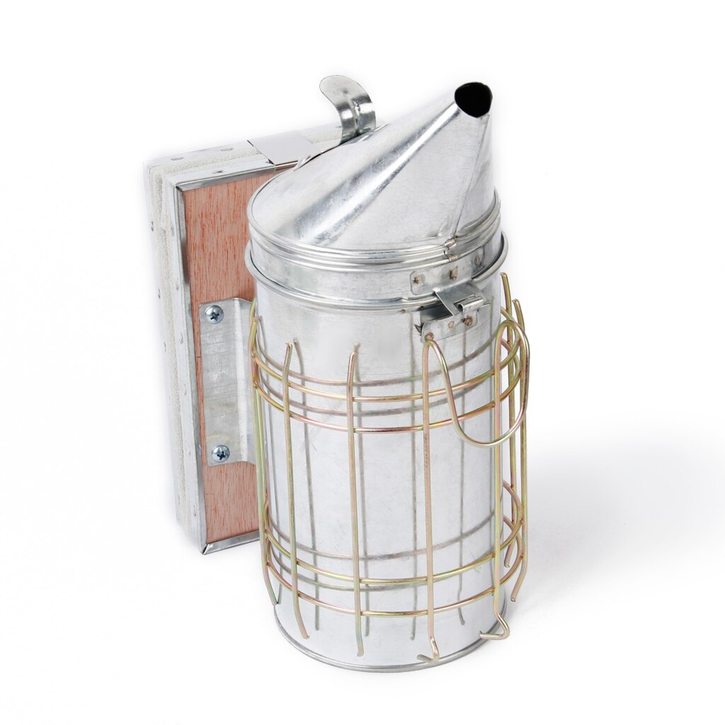 Large Bee Hive Smoker Galvanized with Heat Shield Beekeeping Equipment, Easy to Use