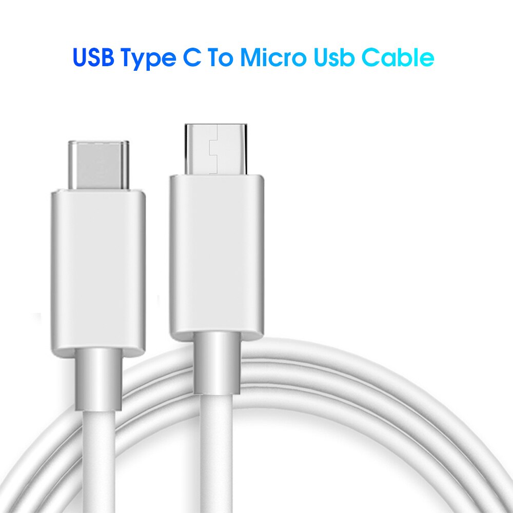 USB Typ-C Zu Micro USB Kabel Daten Kabel 1M Für Android Micro Usb Zu Typ-C USB-C Kabel Für Macbook USBC Daten Cord Weiß