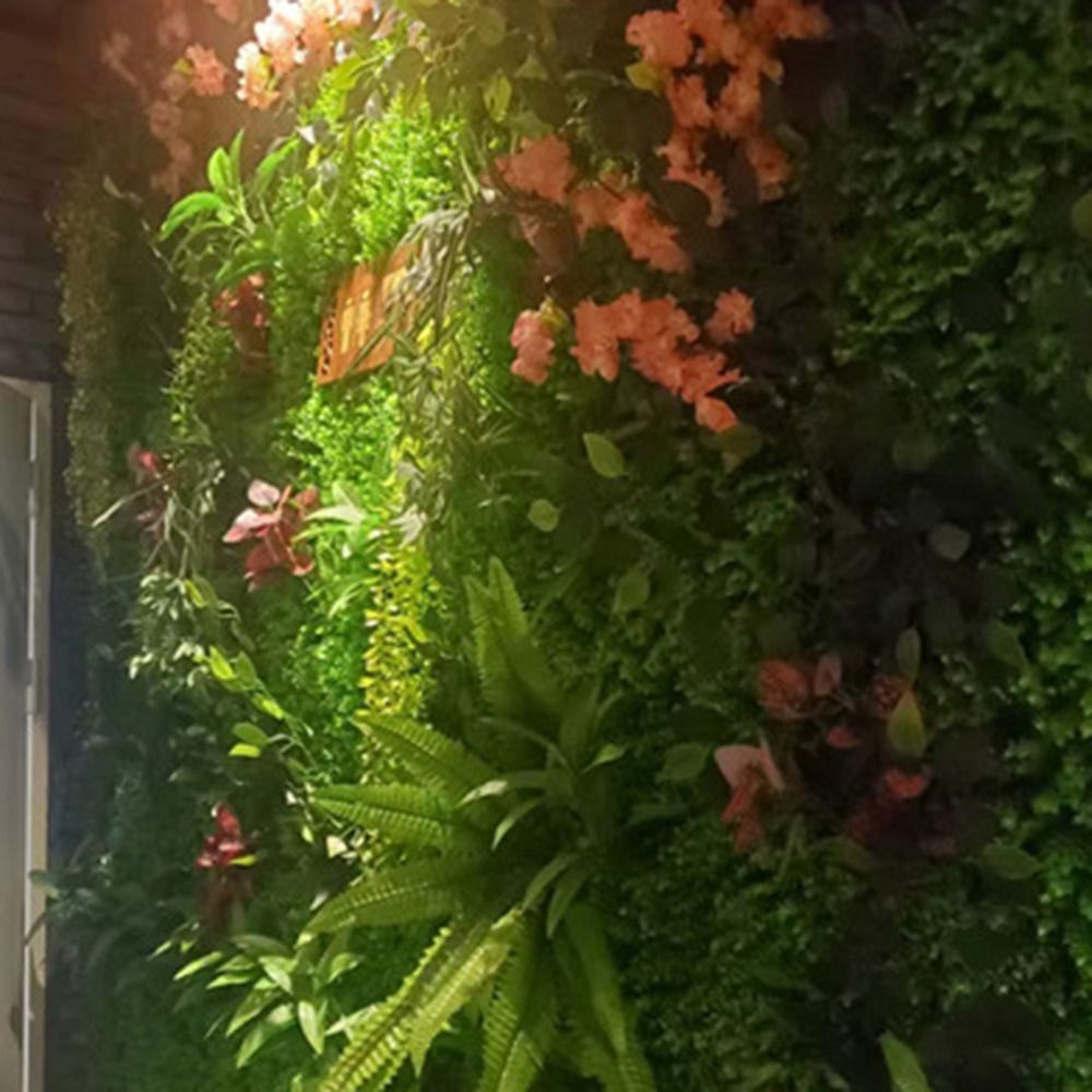 Panneau mural de plantes artificielles, bricolage, fleur de tournesol, tapis d'eucalyptus artificiel, vie éternelle, herbe de fougère artificielle verte