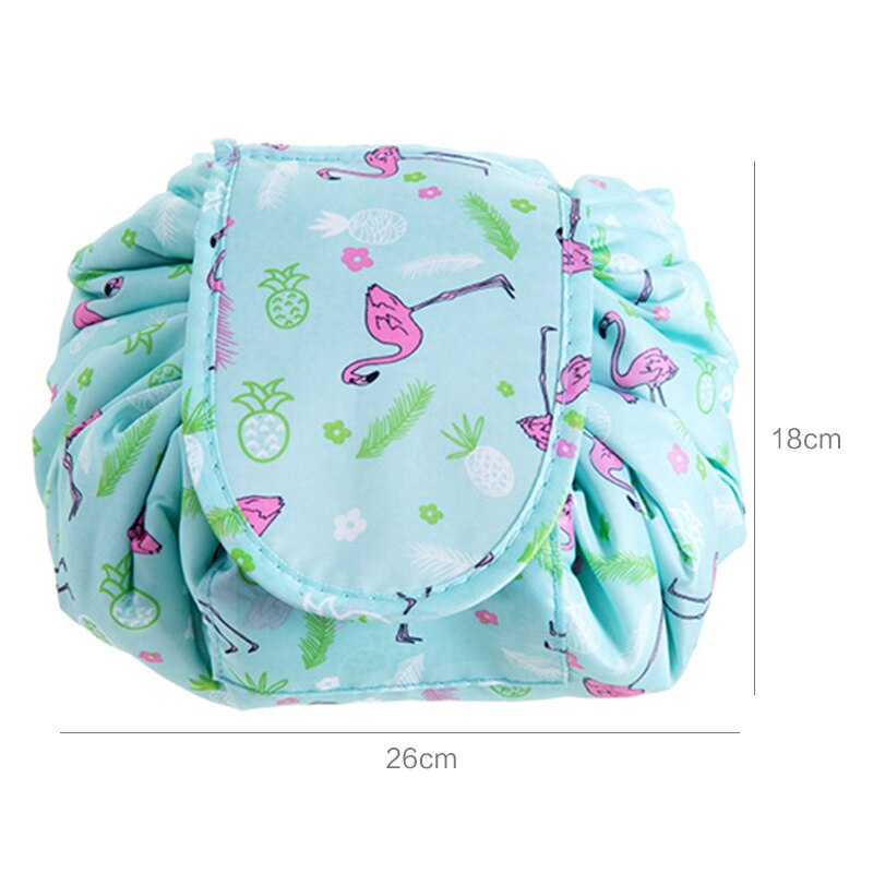 Women Unicorn Flamingo Cosmetic Bag For Travel Drawstring Makeup Toiletry Storage Organizers Portable Wash Kits Bag