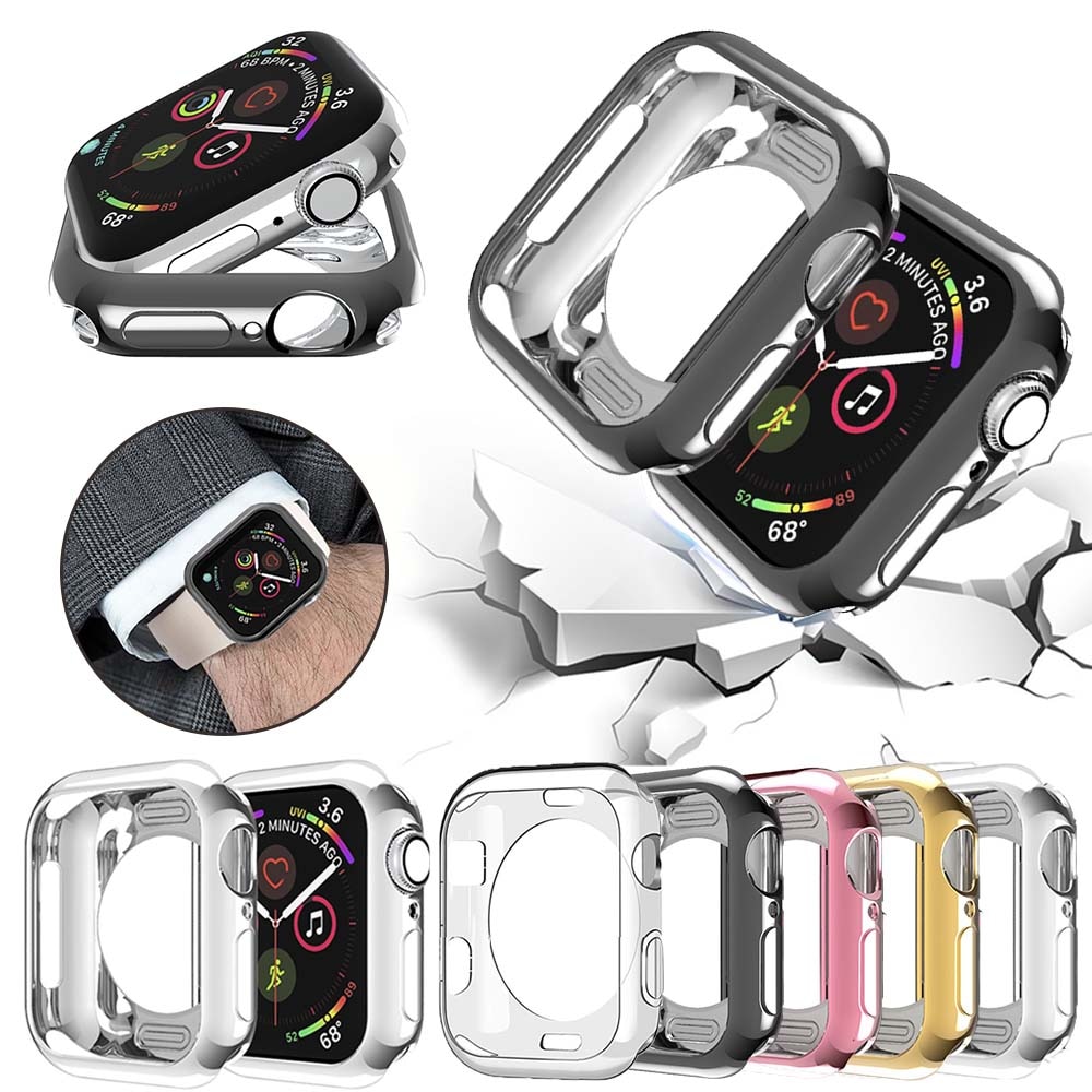 Urcover etui til apple watch series 5 4 3 2 1 band cover 42mm 38m 40mm 44mm slim tpu cover protector til iwatch 4 44mm