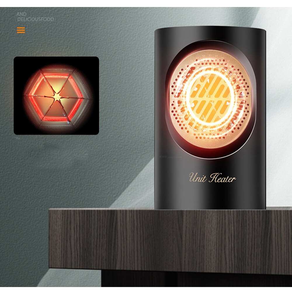 Portable Mini Heater Intelligent Constant Temperature Auto Power Off Winter Fast Heating Warmer Heater for Home Garden Office