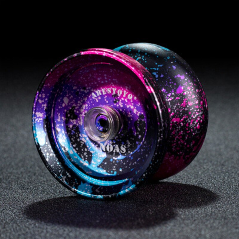 Aresyoyo Noas Magicyoyo Long Sleep Unresponsive Metal Yo-yo Alloy Competition Yoyo Children&#39;s Classic Toys: Black Powder Blue