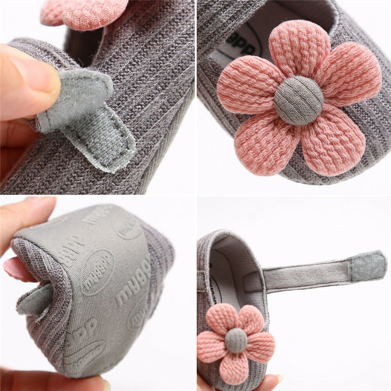 Mode Baby Eerste Wandelaars Kleding Kids Pasgeboren Baby Jongen Meisje Unisex Soft Sole Crib Schoenen Bloem Katoen Prewalker Schoenen