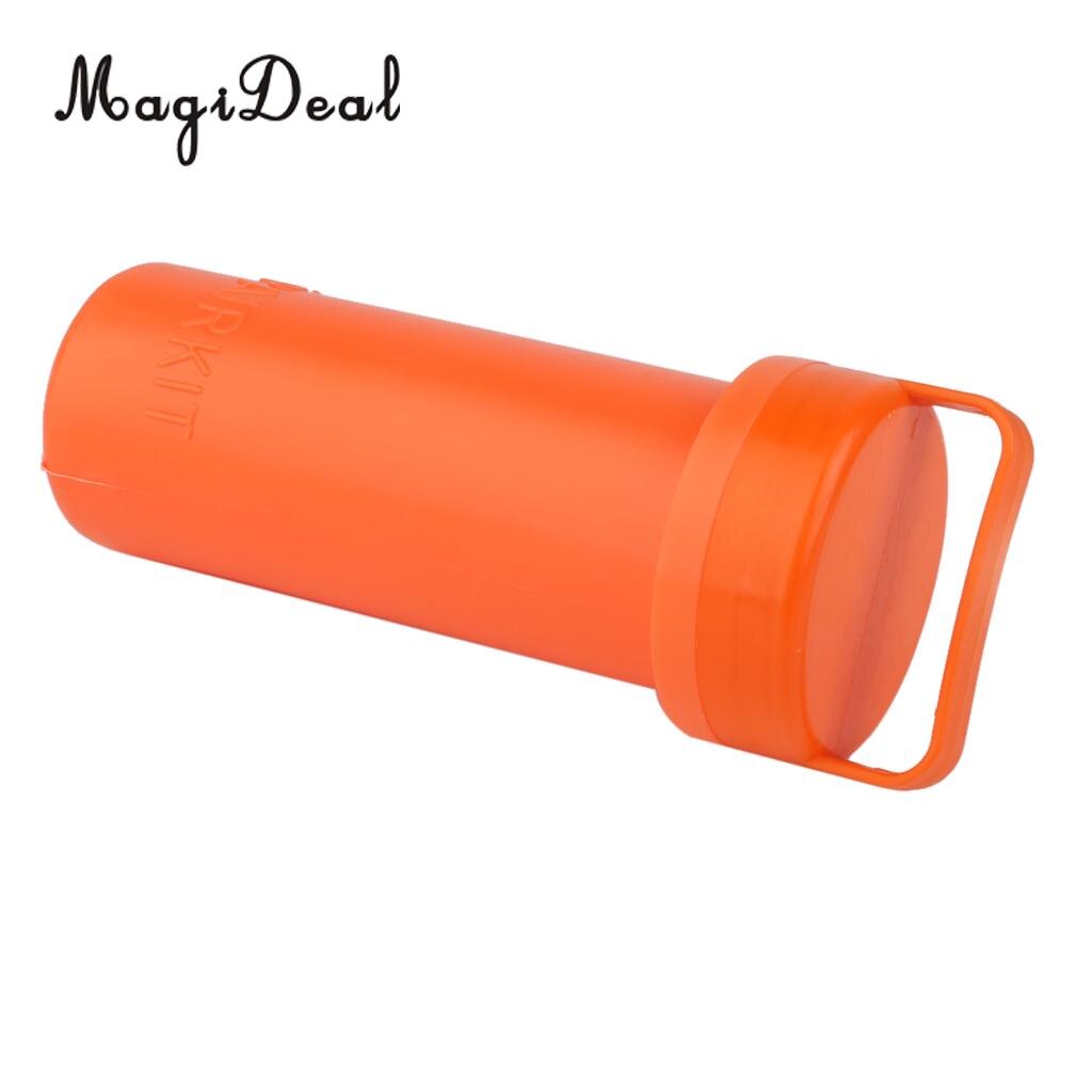 Magideal Marine Duurzaam Pvc Reparatie Kit Container Emmer Voor Kajak Opblaasbare Rubberboot Oranje Vissen Yacht Rubberboot Accessoires