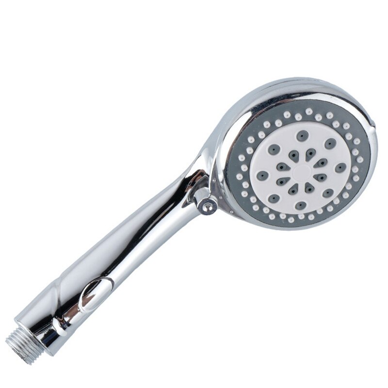 Cabezal de ducha presurizado ajustable de un solo cabezal, 5 modos, ahorro de agua, redondo, accesorios de baño