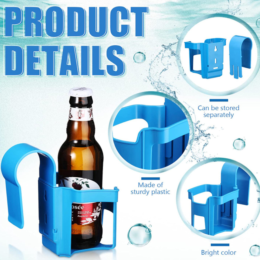 Kopholder til poolside til overjordisk swimmingpool kopholder til pool drikkeholder til pool til 2 cm eller mindre rund bar ved poolen