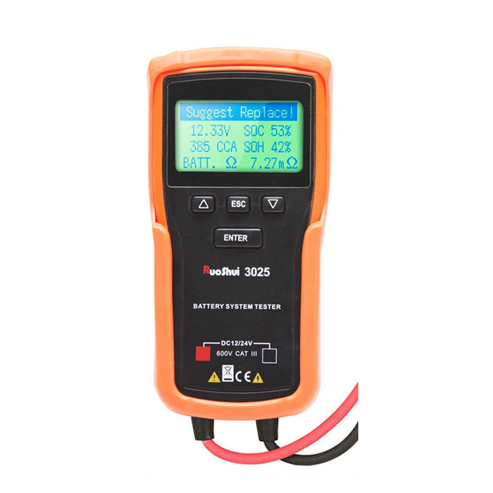 Automotive Battery System Tester Car Battery Capacity Power Detector for Vehicle Batteries Solar Batteries ALI88: Default Title