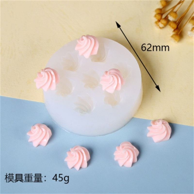 Fai da te 3D creativo torta di Pannello stampo per candele in silicone aromaterapia gesso sapone resina argilla stampo candela fatta a mano creazione di decorazioni per la casa: viola