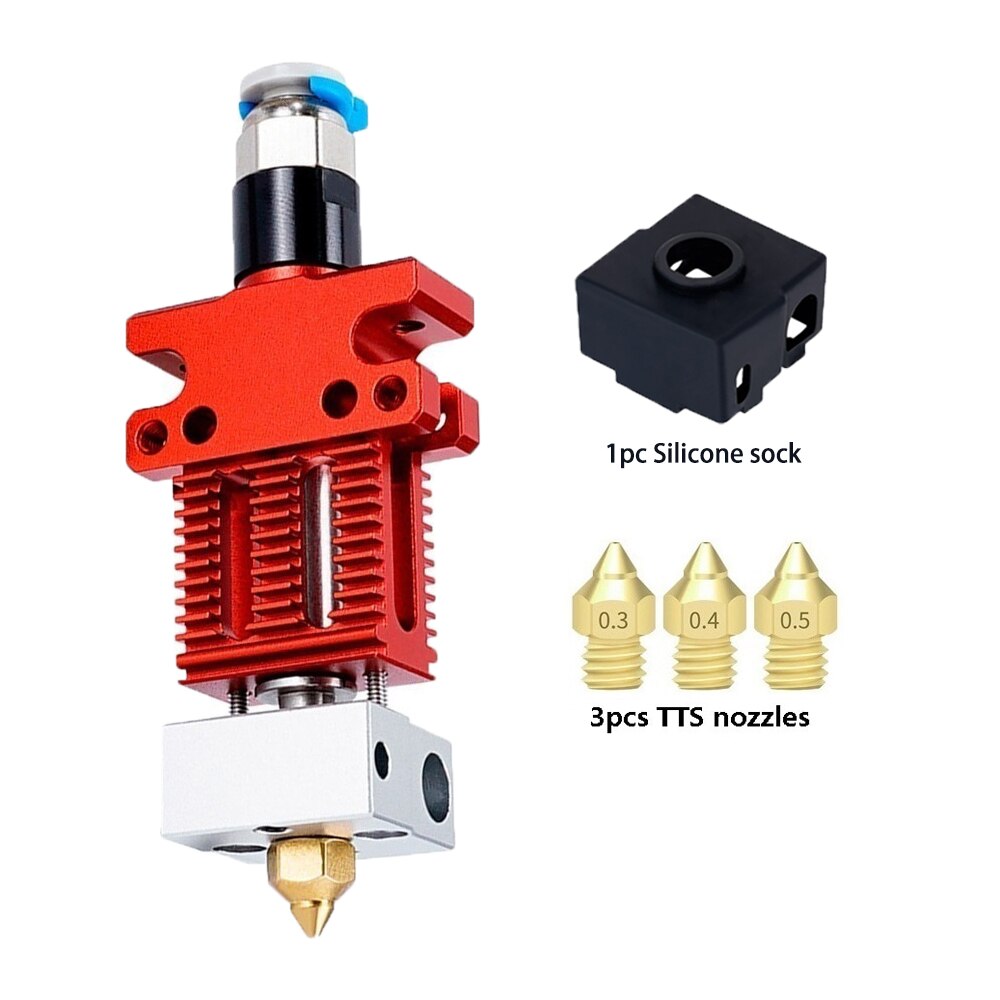 MEGA CR-6 SE Hotend Kit Metal Extrusion Extruder 3D Printing Parts Titanium alloy Bimetal heatbreak for Creality CR-5 PRO CR6: add BlkSockNozzle