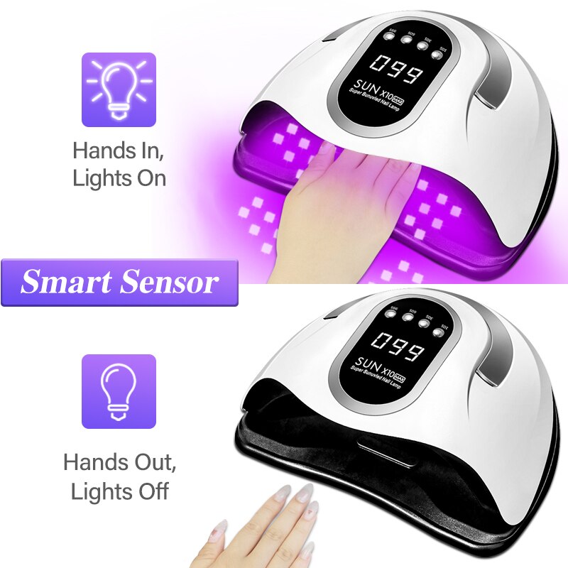 Lampe sèche-ongles 300W à 66 Led UV, pour manucure, 4 modes, avec écran LCD, outils d&#39;art des ongles