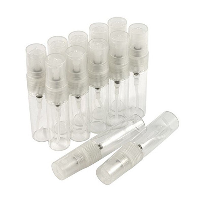 5 stk glas 5ml genopfyldelig bærbar prøve parfume flasker rejse spray forstøver tom parfume flaske mini prøve beholder