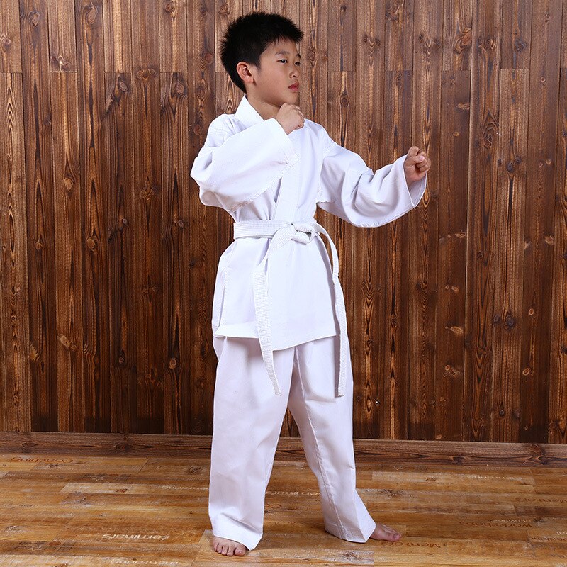 Ropa deportiva de Taekwondo para niños, traje de entrenamiento deportivo para Karate, temporada