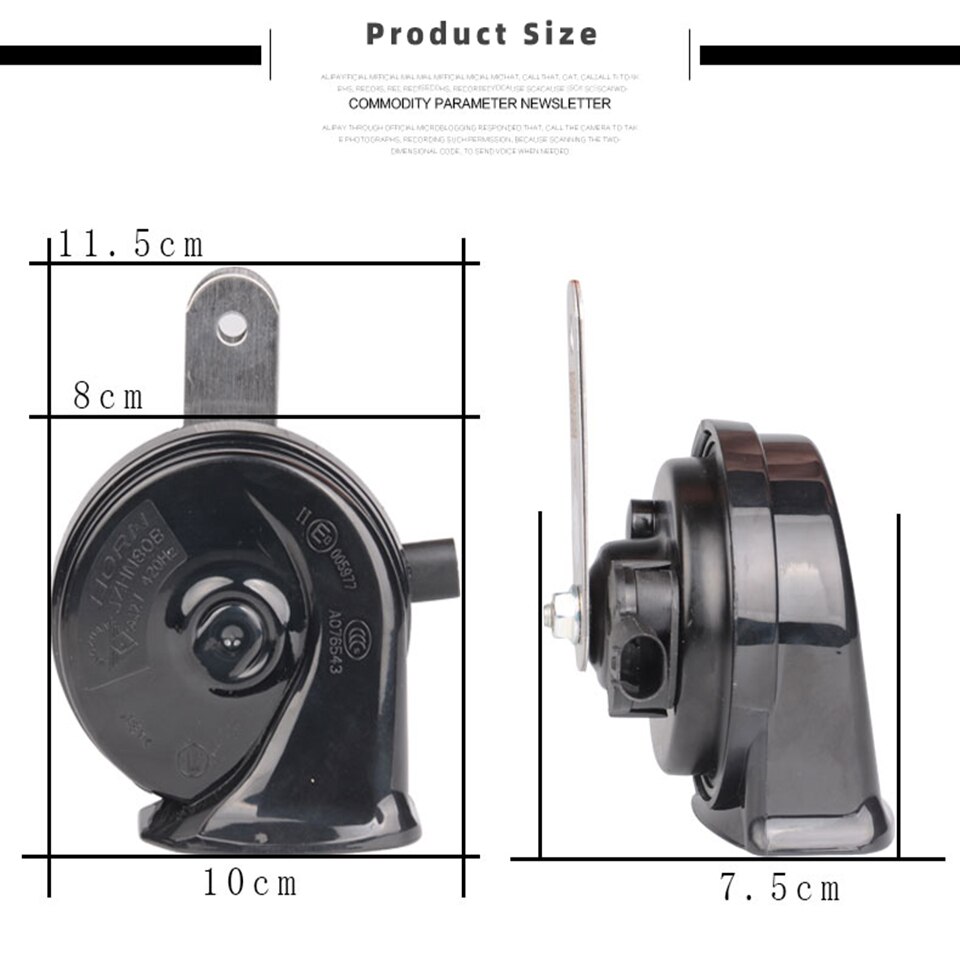 Luide claxon auto accessoires 12v sirenes motorfiets ural waterdichte slak originele socket claxon auto tweeter claxon 7 serie