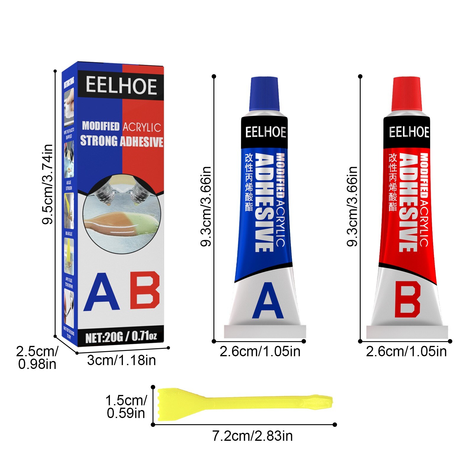 Epoxy Metal Epoxy Adhesive High Viscosity And Strong Epoxy Multipurpose Epoxy Adhesive Instant Repair Wood Plastic Glass 10ml