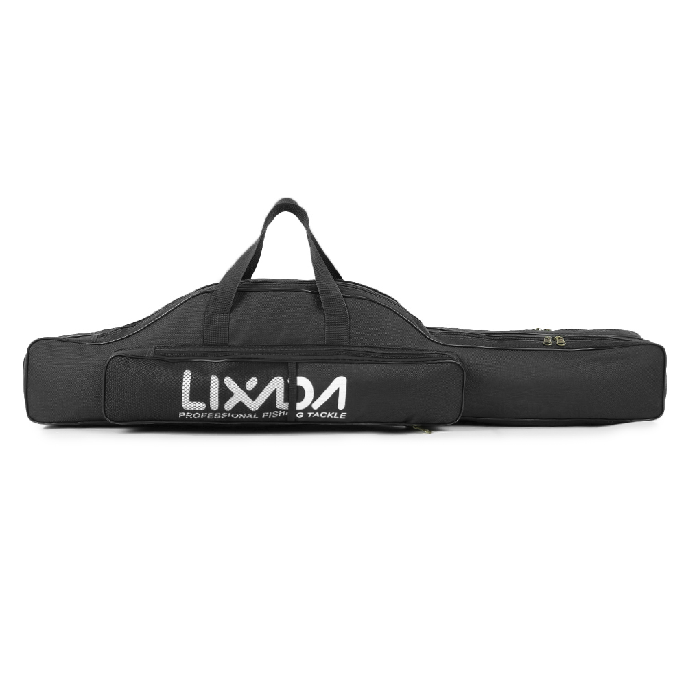 Lixada Portable Folding Fishing Rod Reel Bag Fishing Pole Gear Tool Carry Case Carrier Travel Bag 80/100/130/150cm Fishing Bag