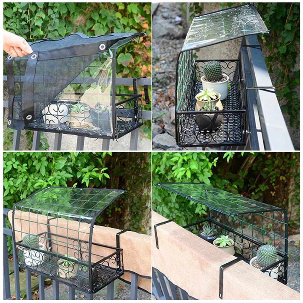 Balcony Flower Pot Awning Rainproof Canopy Plant Shelter Canopy Outdoor Mini Greenhouse Flower Plant Gardening Winter Shelter