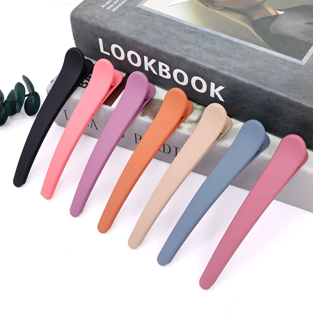 5 uds Clips de maquillaje niñas Clip de boca de pato mujeres Clip de pelo de plástico horquilla accesorios para el cabello abrazadera de sección peluquería