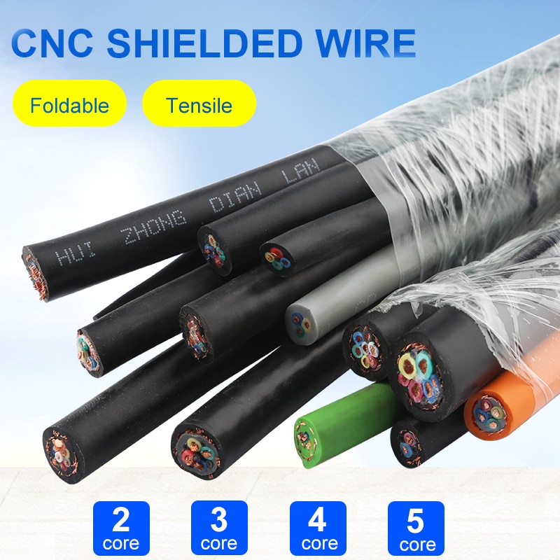 Spindle Motor Stepper Motor Shielded Wire Engraving Machine Cable Cnc Router Accessories