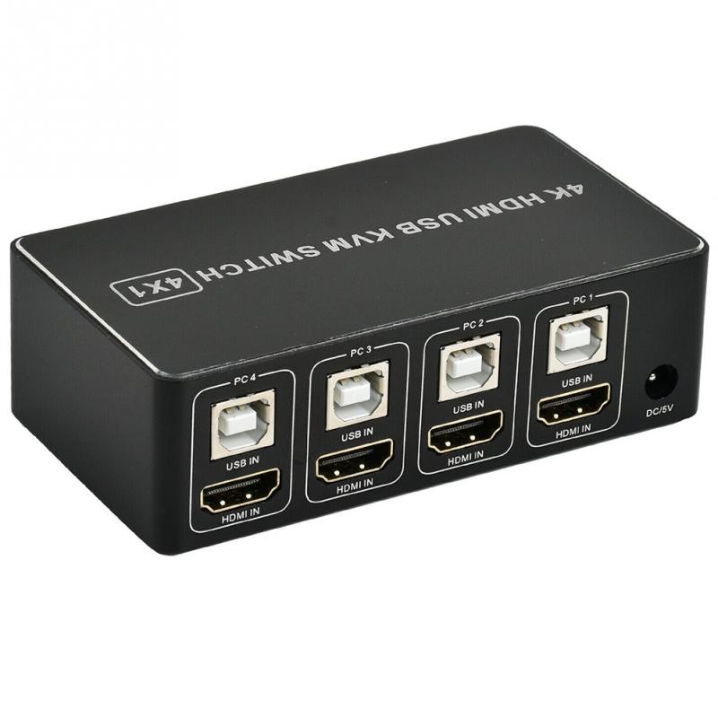 4K KVM Switcher Ultra HD For Scanner 4 Port Plug A... – Grandado
