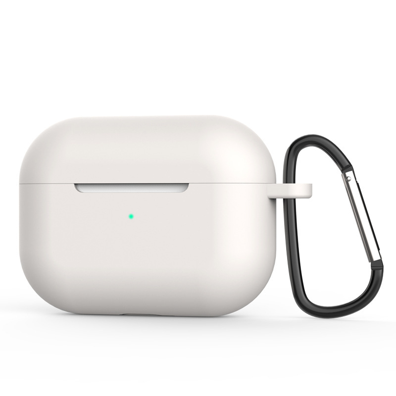 Soft Silicone Case for Apple Airpods Pro Wireless Headset Case for AirPods Pro Charging Box Solid Color Earphones Case: ORANGE RED