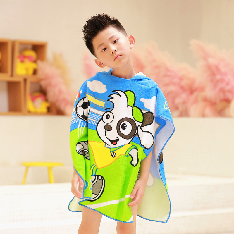 Handtuch Poncho für freundlicher Mikrofaser Bademantel freundlicher Surfen Schwimmbad Strand Ändern Kleid Mädchen Jungen Schnell Trocken Baden Schwimmen Handtücher
