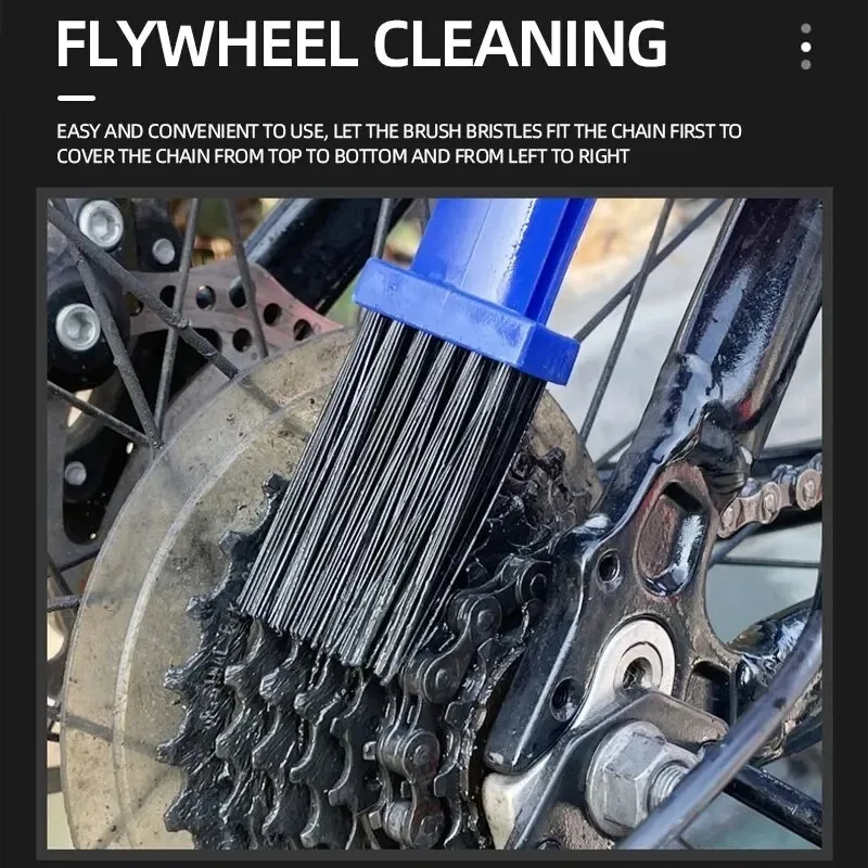 Draagbare kettingreiniger motorfiets racefiets ketting schone borstel fiets schoon motorfiets gereedschap kettingreiniger onderhoud tool